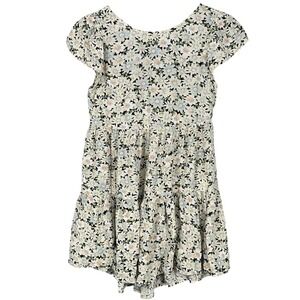 AEO Wildflower Print Mini Dress XS Tiered Ruffle Cap Sleeve Sundress Y2K Floral